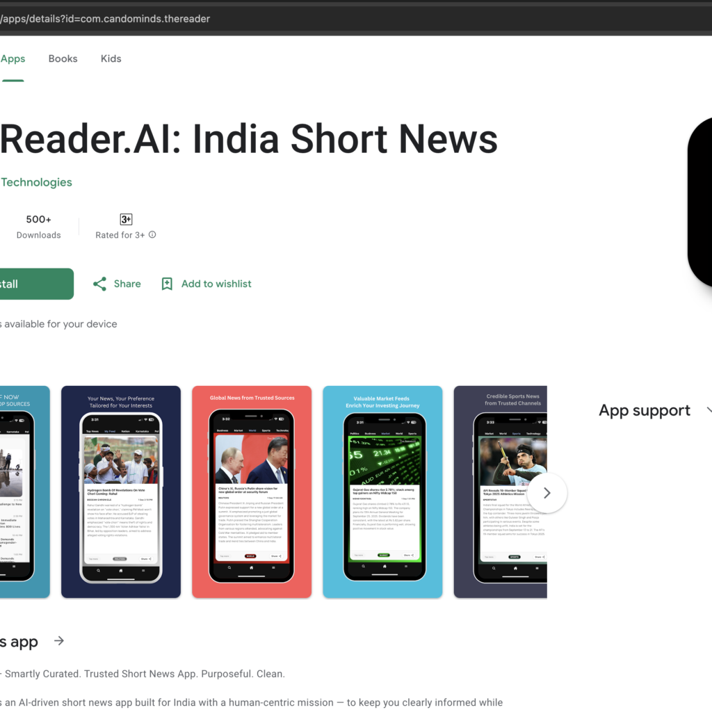 Best News App in India - TheReader.ai